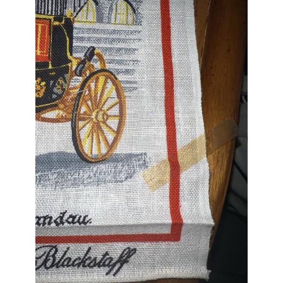 Blackstaff Irish Linen Tea Towel State Coach Made In Ireland Vintage New - Picture 10 of 12